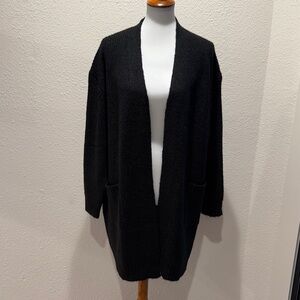 NWT Silver Jeans Co. Black Open-Front Oversized Cardigan Sweater